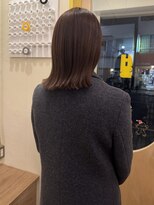 ヒントステーション(HINTSTATION)&nbsp;〈浅草 半個室〉マロンブラウン×切りっぱなしミディアム