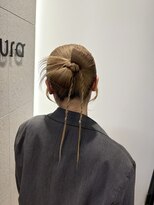 クーラアオヤマ(Cura Aoyama) リボンヘア/リボンカチモリ/カチモリヘア/ヘアセット/まとめ髪