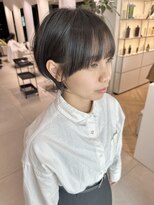 ステアケース ギンザセブン(stair:case ginza7)&nbsp;大人髪質改善カラー耳かけマッシュショート