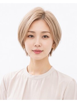 ツミカヘアーサロン(TSUMICA hair salon) 30代40代50代小顔丸みショートボブ