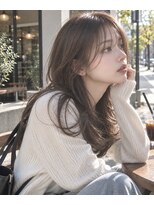 シヨン(ciyon.)&nbsp;韓国風ミディアム/顔まわりレイヤー/オリーブグレージュ/