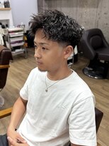 オムファミーユラグ(homme, famille raugh) ツイストスパイラル×アップバング