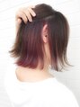 ヘアー ガーデン ロータス Hair Garden Lotus グレージュにインナーカラーピンクで甘さUP!
