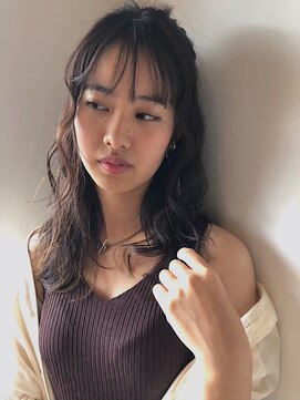 レセ 南柏店(Laissez) シースルーバング/ニュアンスウェーブ/ミディアム【レセ南柏店】
