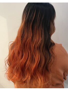 グッデイ ヘアー(GOOD DAY HAIR) 【GOOD DAY HAIR】《バレイヤージュ　オレンジ》　　　　下北沢