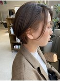 丸みショート　ショートボブ　ボブ　インナーカラー