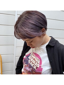 エフ ヘアーアンドリラクゼーション(F. hair & relaxation) 【F.】ラベンダーアッシュ×マッシュショート