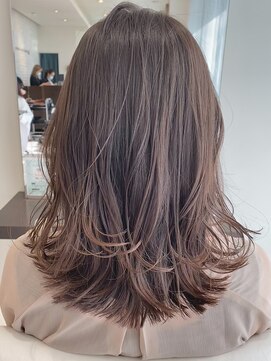 アメイジングヘアー 美沢店(AMAZING HAIR) 【AMAZING HAIR美沢店/五十嵐】フォギーベージュ×セミディ