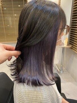ネオンヘアー(neon hair) ☆外ハネボブ☆インナーカラー☆