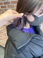 テトラ バイ ネオリーブ 横浜西口店(tetra by neolive)&nbsp;インナーパープルカラーで色落ち可愛いオシャレカラー☆