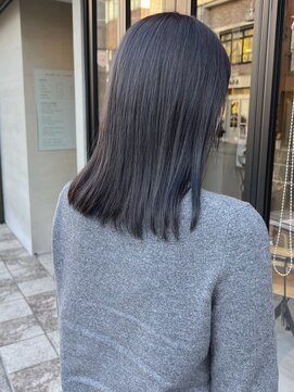 ヘアー アイス ルーチェ(HAIR ICI LUCE) ブリーチなしダブルカラー ラベンダーグレージュ/落合