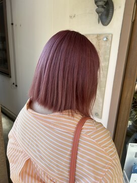 マイ ヘア デザイン 岡崎(MY hair design) 斜めバング/グレージュカラー/シルキーベージュ/岡崎