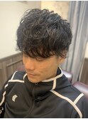 ツーブロ/スパイラルパーマ<理容室>【メンズ/上野/床屋】