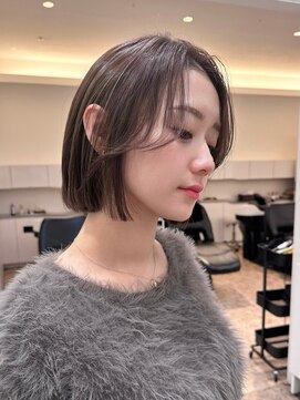 レビジュヘアー(LEVIJU HAIR) 透明感のあるナチュラルハイライトボブ!