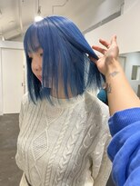 ジーナ オモテサンドウ(XENA)&nbsp;ブルーヘア×ハイトーン（表参道）