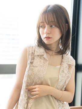 イオ 本厚木(io) レイヤーボブ似合わせカットワイドバングイメチェン小顔