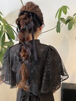 ディーヘアーデザイン(d.HAIR DESIGN)&nbsp;【お呼ばれヘア】丸四つ編み下ろし