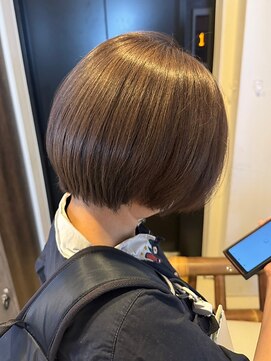 ヘアリゾート粋 ウナム 新宿東口店(enam) ショート/丸みショート/ナチュラル/ブラウン