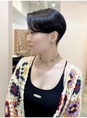 マニッシュショートハンサムショート刈り上げショート黒髪