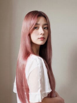 アルート 町田店(aroot)の写真/《最新ケアブリーチ&インナーカラー》髪をかき分けた時に、さりげなく見えるインナーカラーが今っぽい♪