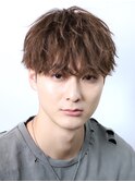 メンズ刈り上げマッシュソフトツイストスパイラルパーマ