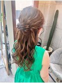 【ヘアセット】 もこもこハーフアップ 茅ヶ崎ヘアセット