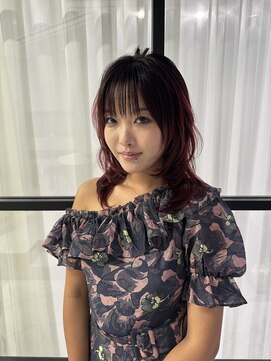 ヴァイス 新宿店(VAICE) ボルドーカラー×ウルフハイレイヤー