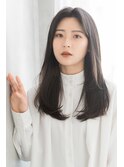 【骨格に合わせます♪】センター分けロング