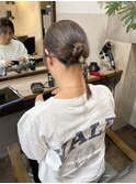 巻かないヘアアレンジ