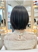 【錦まりな】黒髪×ナチュラルレイヤーボブ
