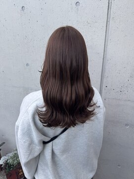 アチーブ ヘア デザイン(achieve hair design) 透明感カラーマロンブラウン透明感立体感30代40代美シルエット