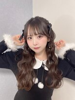 ドットハリス(.Hallis) チョコレートブラウン/ハーフツイン/アイドルヘア/ヘアメ