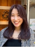 【色落ちが綺麗すぎる！】色持ちも◎ピンクブラウン　暗髪カラー