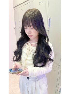 セシル(SECYL) 【Mika】ダークグレー　地下風カラー　韓国　レイヤーカット