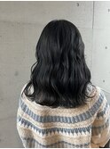 髪質改善トリートメント黒髪暗髪ウェーブミディアムスタイル