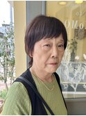 外にハネるクセを活かしたマッシュウルフボブ