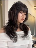 ハッシュカット韓国レイヤーカット大阪梅田/岸本