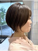 30代40代50代◎くびれ前下がりショート 小顔前髪 海老名