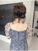 ヘアセット/結婚式参列ヘアセット/ツインアレンジ/堀場