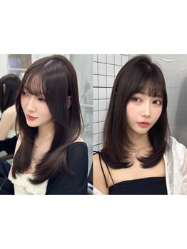 《小顔×色気を創る顔周りカット》で今一番かわいいを表参道で叶える[レイヤーカット/シールエクステ]