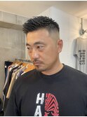 メンズカットフェードスキンフェード短髪アップバング