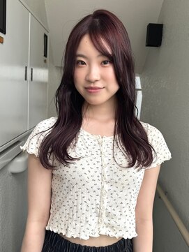 ローレンジウ(LOREN JU) ミディアムヘア/暗めカラー/グランマッシュ/名駅/レイヤーカット