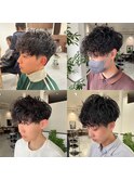 奈良で大人男子に人気のショートパーマ