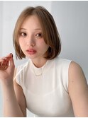 前髪 外ハネボブ フェイスフレーミング グランマッシュ"