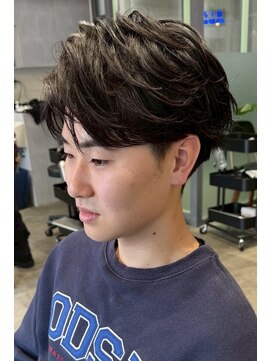 ツーブロックマッシュ　フェザーマッシュ