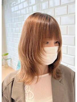 オレンジハウス ウルフ風レイヤーカット