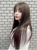 イメチェン/ピンクベージュ/前髪/中央林間