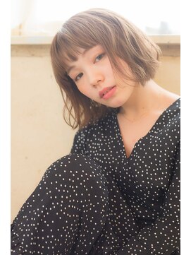 アドラーブル 長岡新保店(adorable) グレージュ×ラフ感ナチュラルふわふわパーマボブ