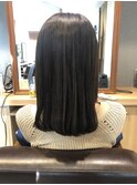 うるつやタイトストレート×グレーパール×つやロブ