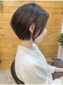 【to/na】30代40代50代60代マロンベージュひし形Aラインボブ